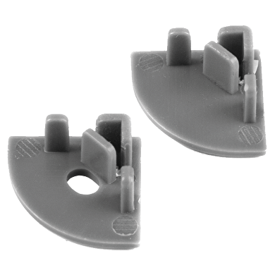 Set of end caps for aluminium profile APN204 - 2 pcs.