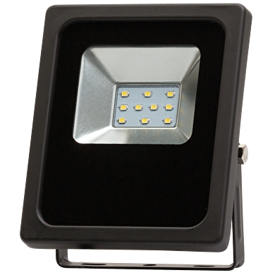 LED slim floodlight 10W, 2700K, 90-260V AC, 120°, IP65