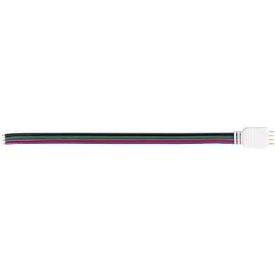 Fleksibel connector til RGB LED bånd / strips (Han)