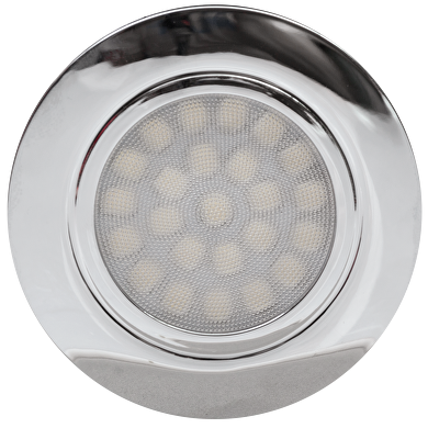 LED møbelspot, 4W, 4200K, 230V AC, IP44, Chrome