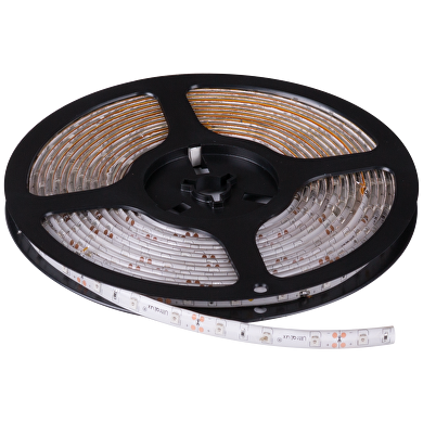 LED flexible strip 4.8W/m green, 12V DC, SMD2835, 60 LEDs/m, IP65