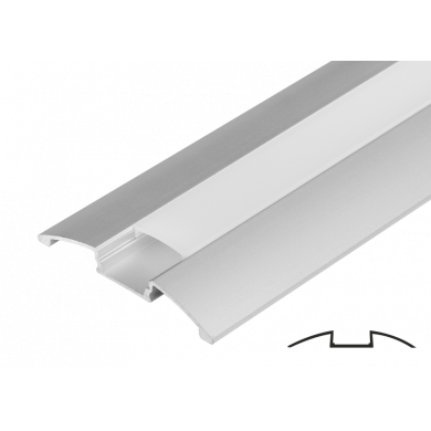 Aluminum profil til LED fleksibelt strips, transitional, 2m
