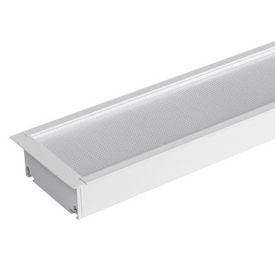 LED linear lighting fixture for building-in, white, 1.2m, 40W, 4200K, 220-240VAC, IP20