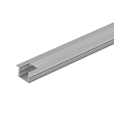 Aluminium profile for LED flexible strip, deep surface, 2m