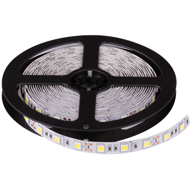 LED flexible strip 14.4W/m, 6400K, 12V DC, SMD5050, 60 LEDs/m, IP20