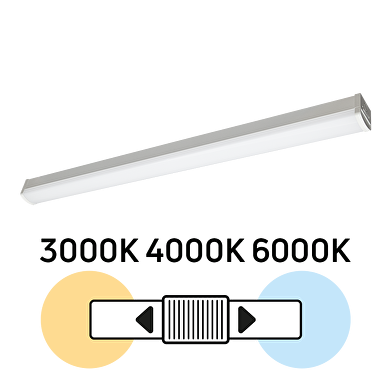 LED armatur med CCT kelvinskift, 1.50m, 44W, 220V-240V AC, IP20