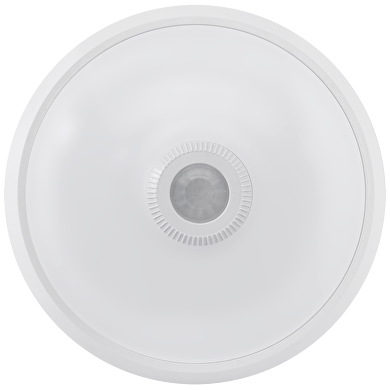 LED ceiling lamp with PIR motion sensor, round, white, 15W, 4000K, 220-240V AC, IP20