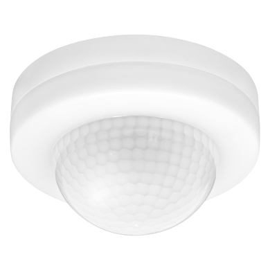 PIR motion and presence sensor for surface mounting, 360°, 2000W/1000W, 10m, IP20