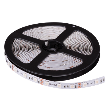 LED flexible strip 14.4W/m, RGB, 12V DC, SMD5050, 60LEDs/m, IP20
