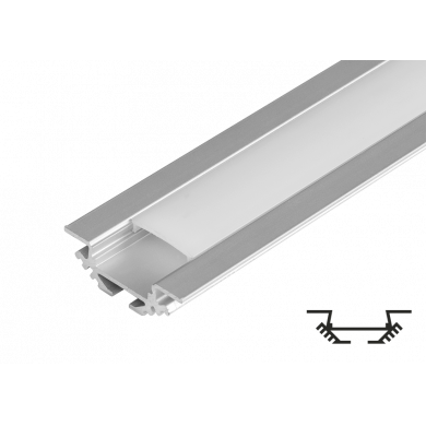Aluminiumsprofiler til LED flexible strip, universal, 2m