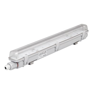 Vandtæt LED armatur til LED rør, IP65,1xT8 0,60 m