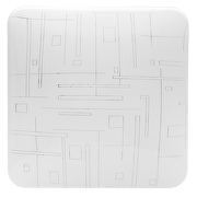 LED decorative ceiling lamp square 18W, 4200K, 220V-240V AC, IP20