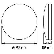 Glass ceiling lamp round E27, IP20, 220-240V AC, IP20