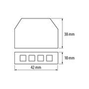 Split box, 4 outputs