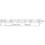 Proff. LED Bånd/Strips, 9,6W/m, 4200K, 24V DC, 60 Led/m, IP20