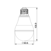 LED Pære m.dagslyssensor 6W, E27, 4200K