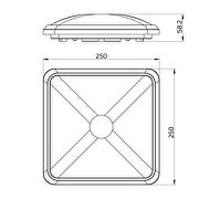 Led loftslampe m.dimsensor, 12W, 4000K, 230V