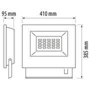 Led professionel projektør 200W, 5000K, IP65