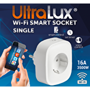 Wi-Fi Smart socket, single, 16A, 3500W, 220-240V AC