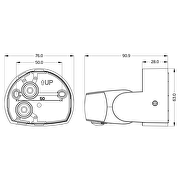 Udendørs bevægelsessensor, 180°/360°, 9m, IP65