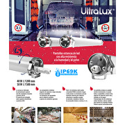 Led industriarmatur, 40W, 4000K, 230V, IP69K, IK10, 120 cm