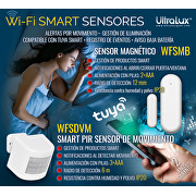 Wi-Fi SMART PIR sensor til påbygning 110°, 6m, IP20