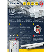 LED armature med CCT omskifter, PC, 1.2m, 36W max., 220V-240V AC, IP66