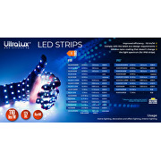 LED flexible strip 4.8W/m, 3000K, 12V DC, SMD2835, 60 LEDs/m, IP65
