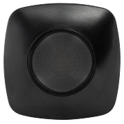 PIR motion and presence sensor for surface mounting, with black lens 360°, 10m, IP20, black