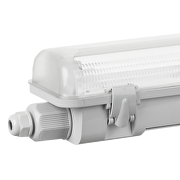 Vandtæt LED armatur til LED rør, IP65, 2xT8 0,60 m